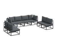 vidaXL Set Mobili da Esterno : Divano Modulabile per Il Tuo Patio - Relax all'Aperto con Uno Stile Moderno
