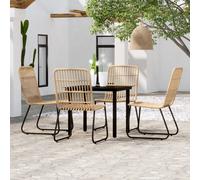 vidaXL Set Mobili da Pranzo per Giardino 3 pz Rovere