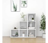 vidaXL Set Mobili Porta TV 3 pz Bianco in Legno Multistrato