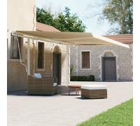 vidaXL Set Pali per Tenda da Sole Bianco 600x245 cm Ferro