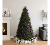 vidaXL Set Palline di Natale 100 pz Viola