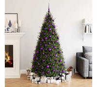 vidaXL Set Palline di Natale 111 pz Viola in Polistirene