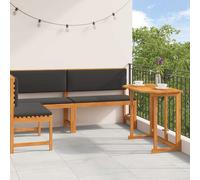 vidaXL Set Panchina da Giardino 3 pcs Marrone Legno di Acacia Massello