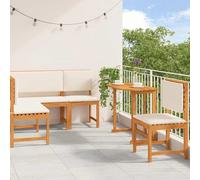 vidaXL Set Panchina da Giardino 4 pcs Marrone legno massello di acacia