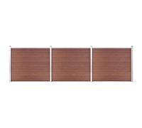 VIDAXL - Set Pannelli Di Recinzione In Wpc 872x146 Cm Marrone
