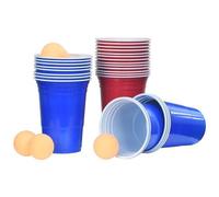 VIDAXL - Set per Beer Pong da Tavolo 0,5 L Plastica