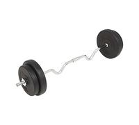 vidaXL Set per Bilanciere da 30 kg Barra Acciaio e Piastre di Peso in Cemento