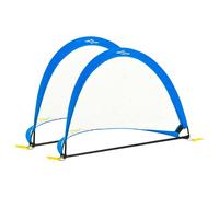 vidaXL Set Porte da Calcio per Bambini 2 pz con Borsa 119x82x84,5 cm