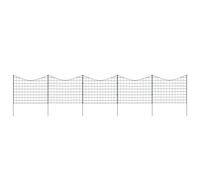 vidaXL Set Recinzione da Giardino ad Arco Invertito 77,5x64 cm Verde