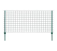 vidaXL Set Recinzione Euro 20x1,2 m in Acciaio Verde