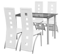 Vidaxl - Set Sala Da Pranzo 5 Pezzi Bianco