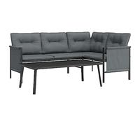 vidaXL Set Salotto da Giardino 2 pz in Acciaio Antracite