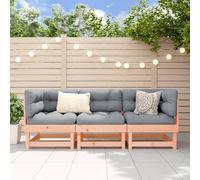 vidaXL Set Salotto da Giardino 3 pz in Legno Massello di Douglas