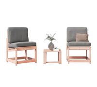 vidaXL Set Salotto da Giardino 3 pz in Legno Massello di Douglas