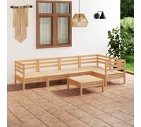 vidaXL Set Salotto da Giardino 6 pz in Legno Massello di Pino
