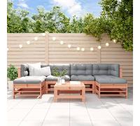 vidaXL Set Salotto da Giardino 7 pz in Legno Massello di Douglas