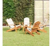 vidaXL Set Salotto da Giardino Adirondack 5pz Legno Massello di Acacia