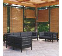 vidaXL Set Salotto da Giardino con Cuscini 8 pz Legno Massello di Pino