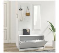 VIDAXL - Set Scarpiere 3 In 1 Bianco In Legno Multistrato