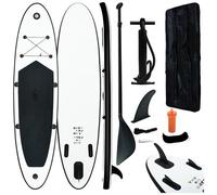 VIDAXL - Set Tavola Gonfiabile Da Sup Nero E Bianco
