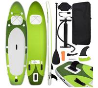 VIDAXL - Set Tavola Sup Gonfiabile Verde 330x76x10 Cm