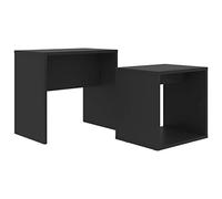 vidaXL Set Tavolini da caffè Neri 48x30x45 cm in Truciolato