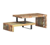 VIDAXL - Set Tavolini Da Salotto 2 Pz In Legno Massello Di Recupero