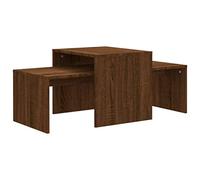 vidaXL Set Tavolini Salotto Rovere Marrone 100x48x40 cm Multistrato