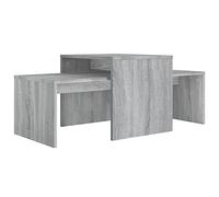 vidaXL Set tavolino Sonoma grigio 100x48x40 cm legno di ingegneria