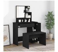 VIDAXL - Set Toeletta Nero 86,5x35x136 Cm