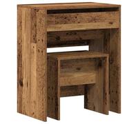 vidaXL Set Toeletta Rustico in Legno Vecchio 1 Cassetto per Storage da Camera, Trucco Vintage, Design Compatto, Ottima Decorazione, Solo per Uso Interno, Stazione Vanity Recuperata.