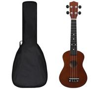VIDAXL - Set Ukulele Soprano con Borsa per Bambini Legno Naturale 23 pollici pollici