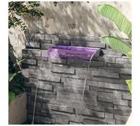 AX Sfioratore Cascata LED RGB Laghetto Piscina Telecomando 60x21x8cm Casa 151410