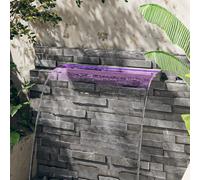 vidaXL Sfioratore a Cascata con LED RGB Acciaio Inox 90 cm