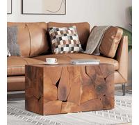 vidaXL Sgabelli 2 pz Marrone 40x40x45 cm in Legno Massello di Tek 4 Pz