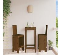 vidaXL Sgabelli 2 pz Marrone Ambra 40x42x120 cm Legno Massello di Pino