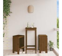 vidaXL Sgabelli Bar 2pz Marrone Ambra 40x36x75cm Legno Massello Pino