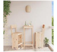 VIDAXL - Sgabelli Da Bar 2 Pz 40x48,5x115,5 Cm In Legno Massello Di Pino