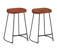vidaXL Sgabelli da Bar Gavin 2 pz 45x40x63 cm Legno Massello di Mango