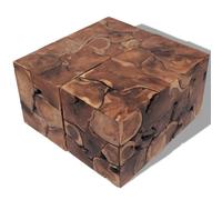 vidaXL 4 Pz Sgabelli Sgabello Tavolo Tavolinetto Tavolino da Salotto caffè Legno