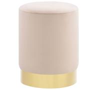 vidaXL Sgabello Albicocca e Oro in Velluto