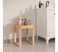 vidaXL Sgabello da Bagno 40x30x46 cm in Legno Massello di Noce