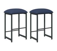 vidaXL Sgabello da bar 2 pz Blu 40 x 32 x 64 cm Legno ingegnerizzato