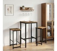 vidaXL Sgabello da bar 2 pz Rovere Artigianale 40 x 32 x 64 cm