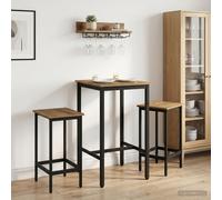 vidaXL Sgabello da bar 2 pz Rovere Artigianale 40 x 32 x 64 cm