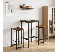 vidaXL Sgabello da bar 2 pz Rovere Fumo 40 x 32 x 74 cm