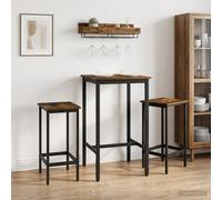vidaXL Sgabello da bar 2 pz Rovere Fumo 40 x 32 x 74 cm