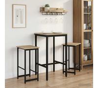 vidaXL Sgabello da bar 2 pz Rovere Sonoma 40 x 32 x 74 cm