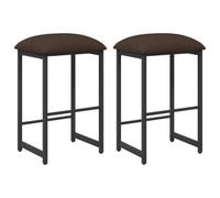 vidaXL Sgabello da bar 2 pz Tortora 40 x 32 x 64 cm