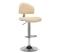 vidaXL Sgabello da Bar Crema in Similpelle